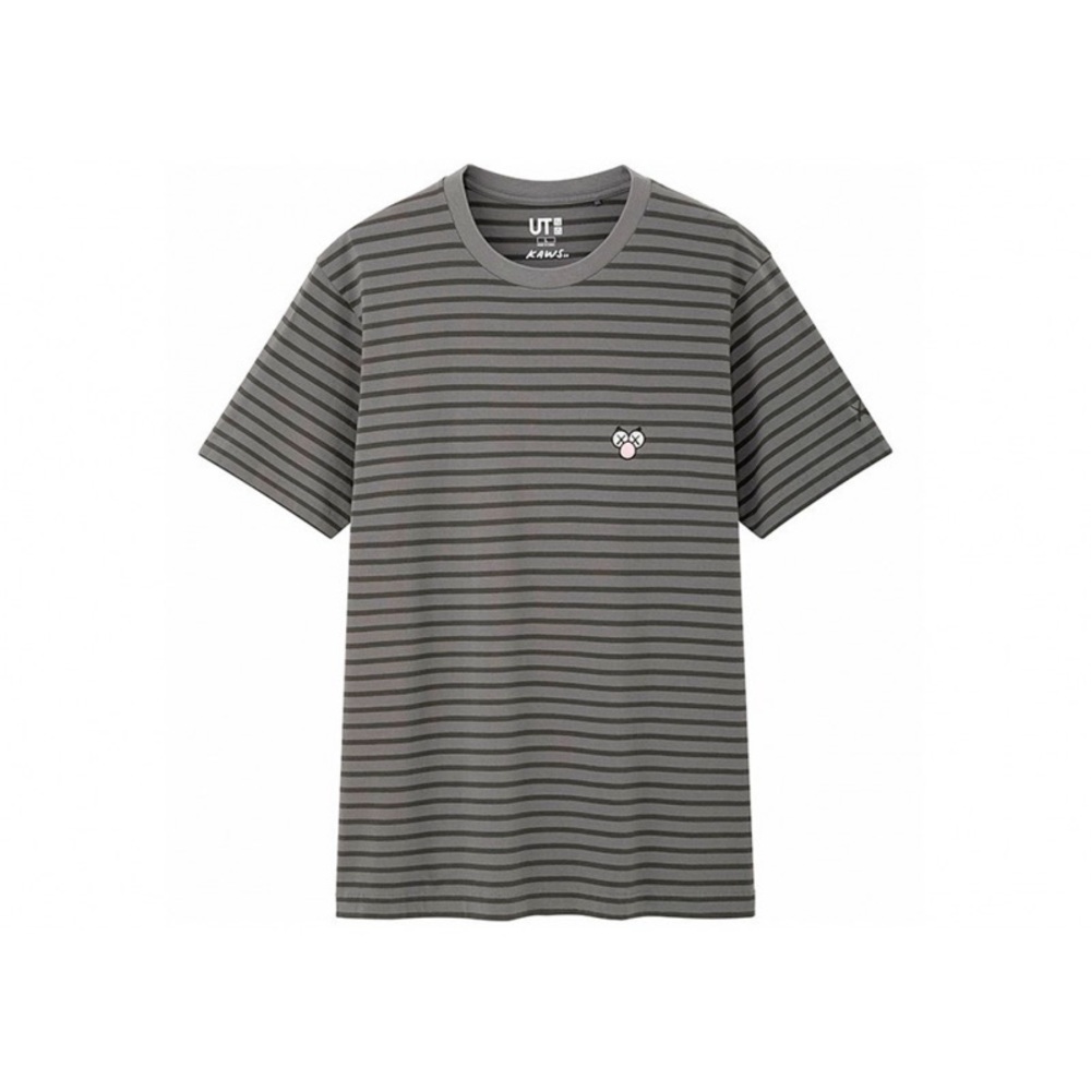 KAWS x Uniqlo 'BFF Striped' Tee in Size Large